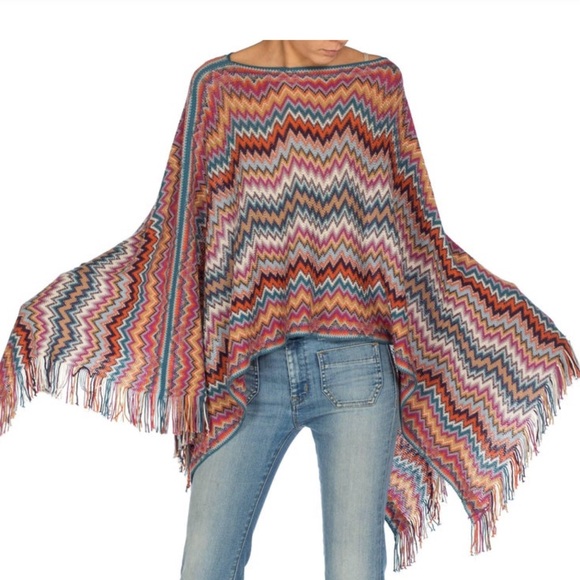 Missoni Sweaters - Missoni 100% Wool Poncho RARE VINTAGE
